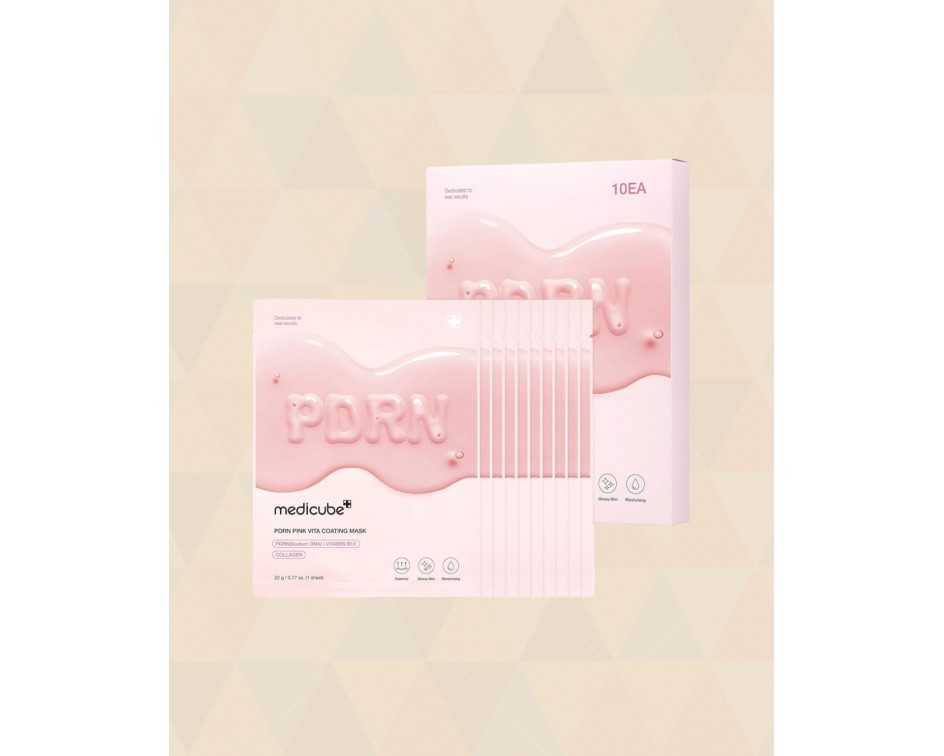 MEDICUBE: PDRN PINK VITA COATING MASK (22G*10EA)